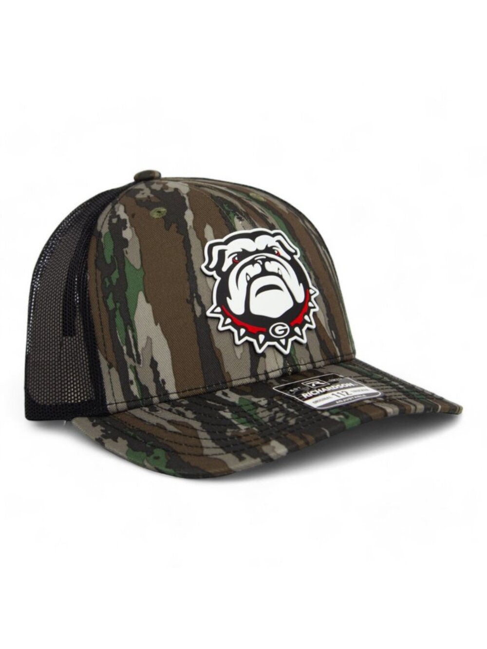 Georgia Bulldogs UGA 3D Snapback Trucker Hat- Realtree Original/ Black - Picture 2 of 3